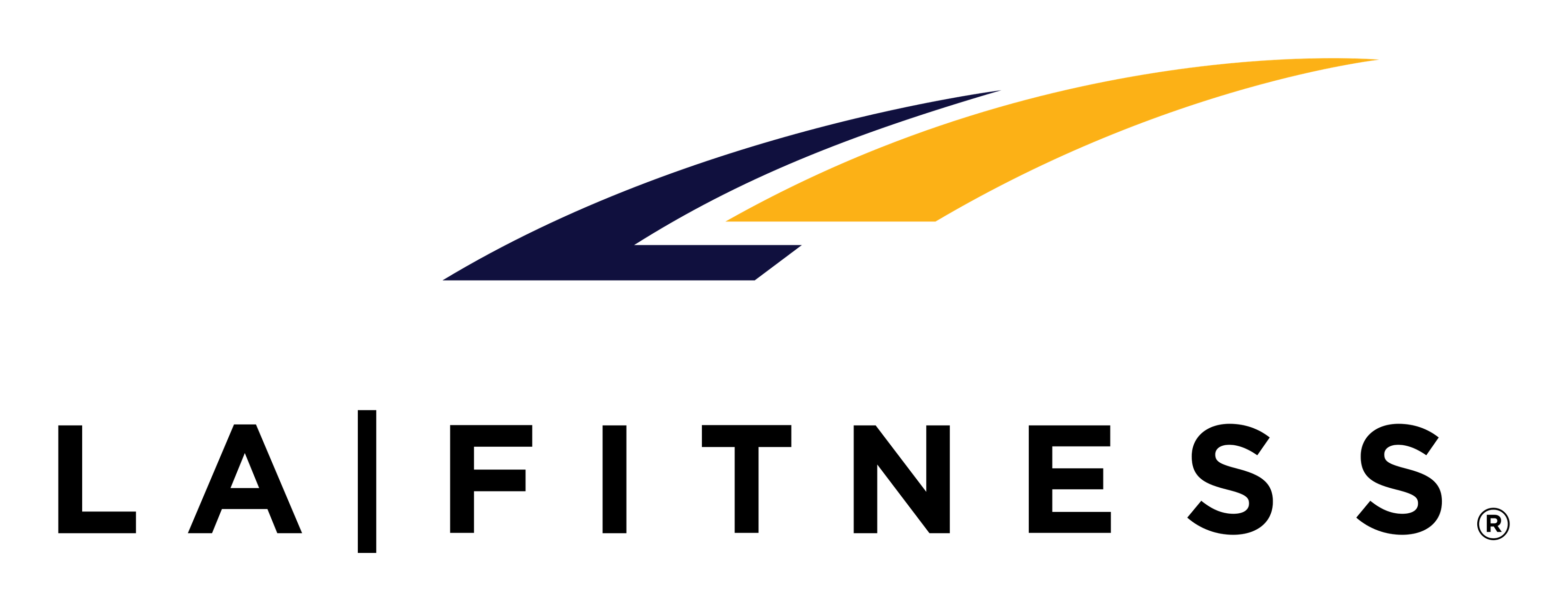 La Fitness logo on a transparent background