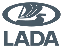 Lada logo, monochrome version, on a transparent background
