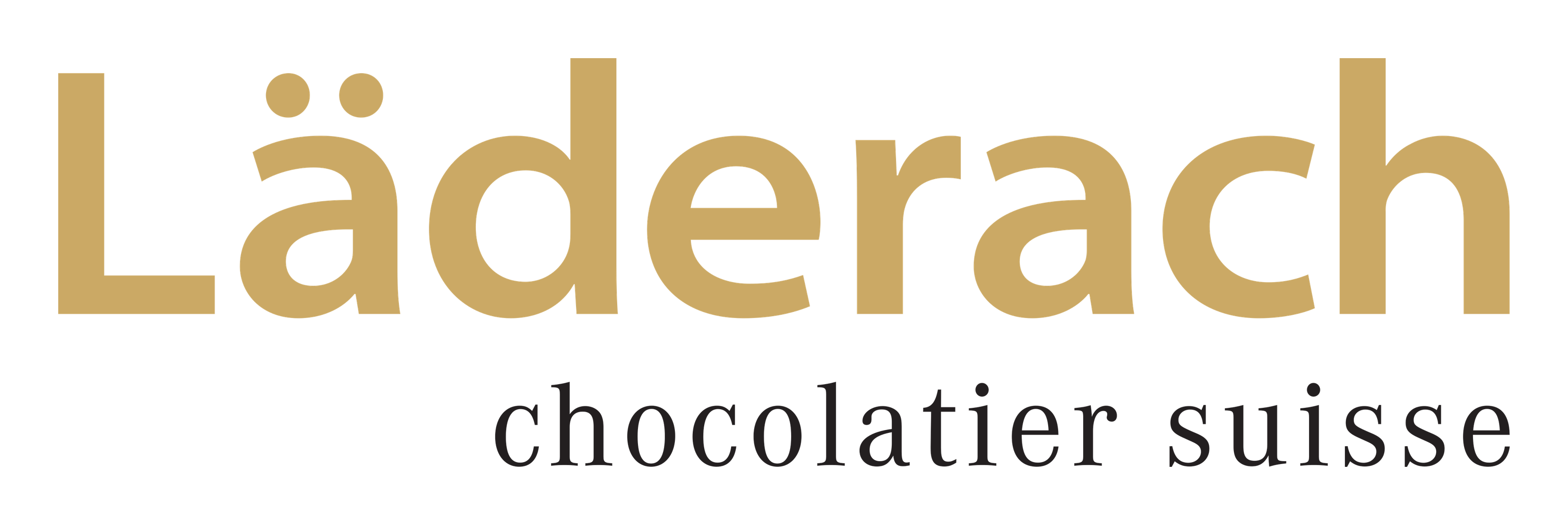 Laderach logo on a transparent background