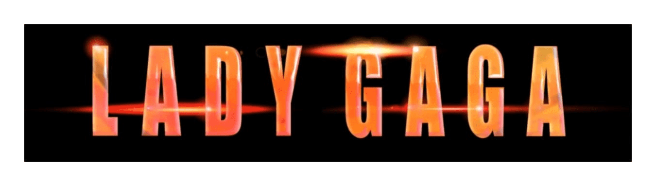 Lady Gaga logo on a transparent background
