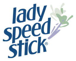Lady Speed Stick logo, horizontal version, on a transparent background
