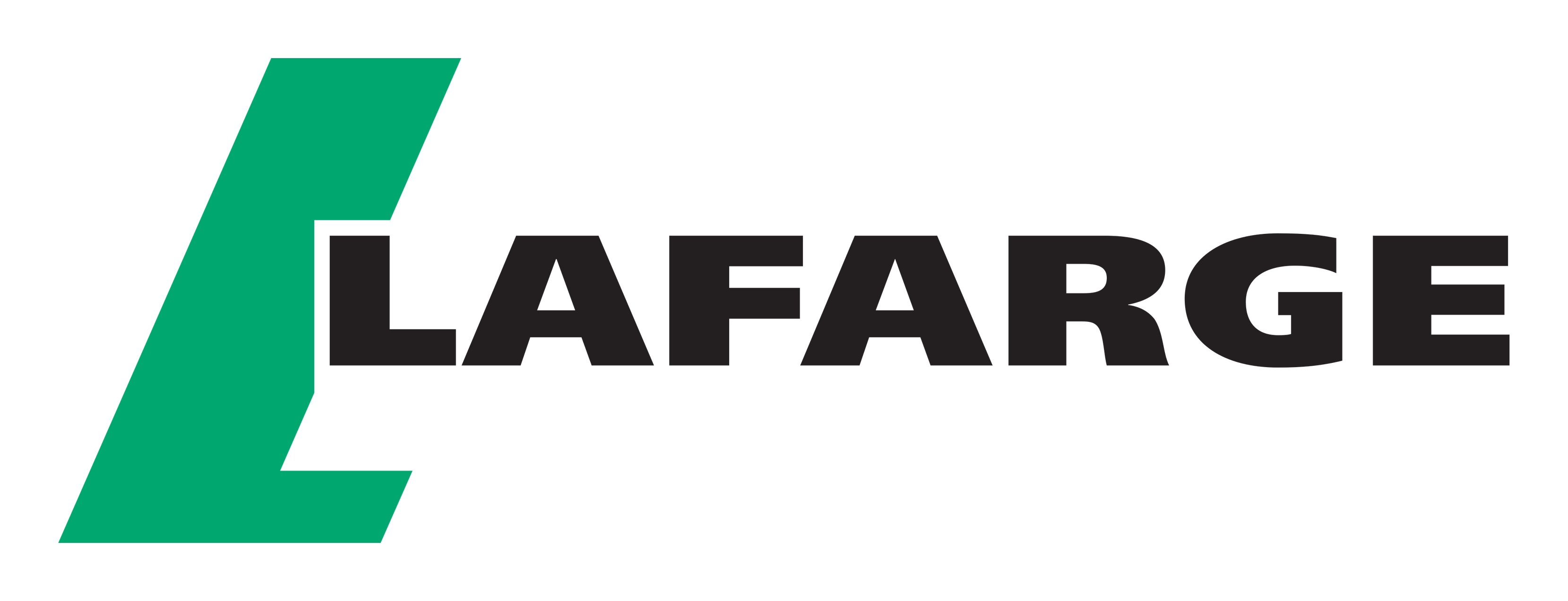Lafarge logo on a transparent background