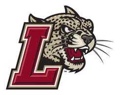 Lafayette Leopards logo, horizontal version, on a transparent background