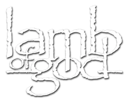 Lamb of God logo, monochrome version, on a transparent background