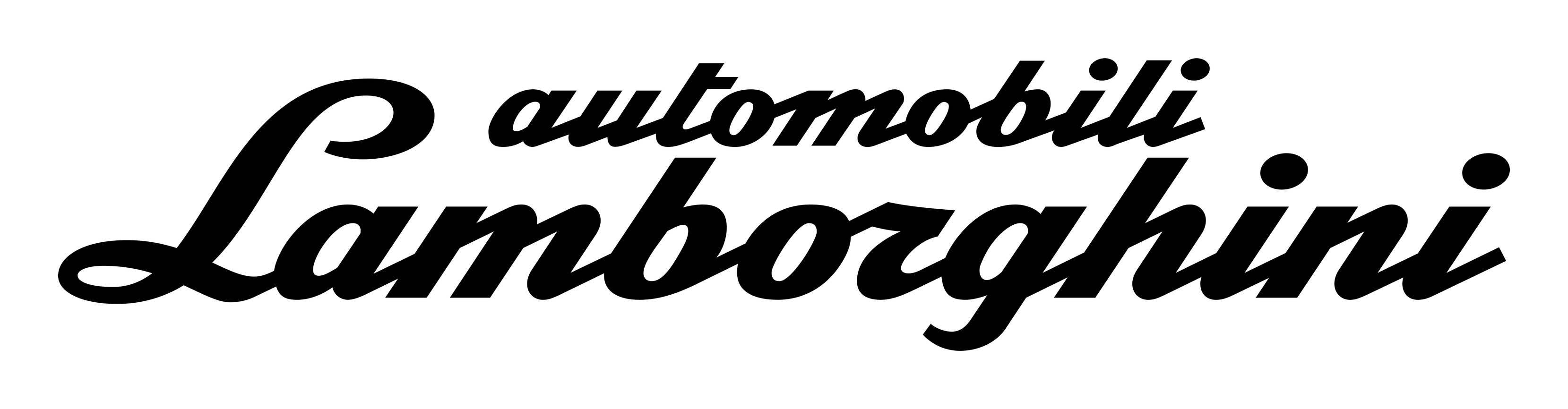 Lamborghini logo on a transparent background
