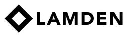 Lamden logo, black wordmark version, on a transparent background