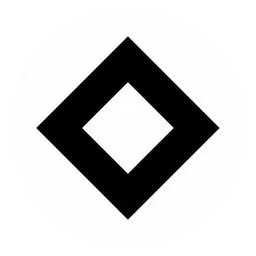 Lamden logo, monochrome icon version, on a transparent background