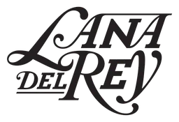 Lana del Rey logo, black version, on a transparent background