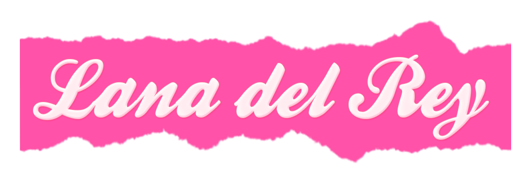 Lana del Rey logo on a transparent background