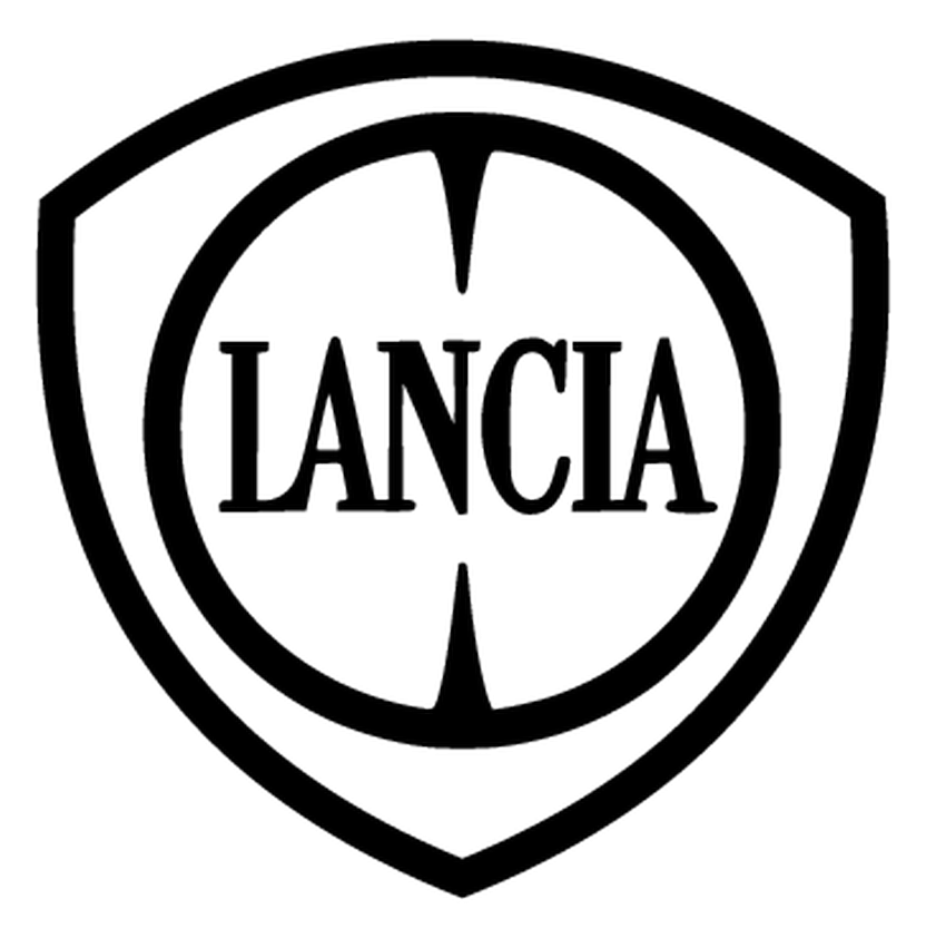 Lancia logo, black icon version, on a transparent background