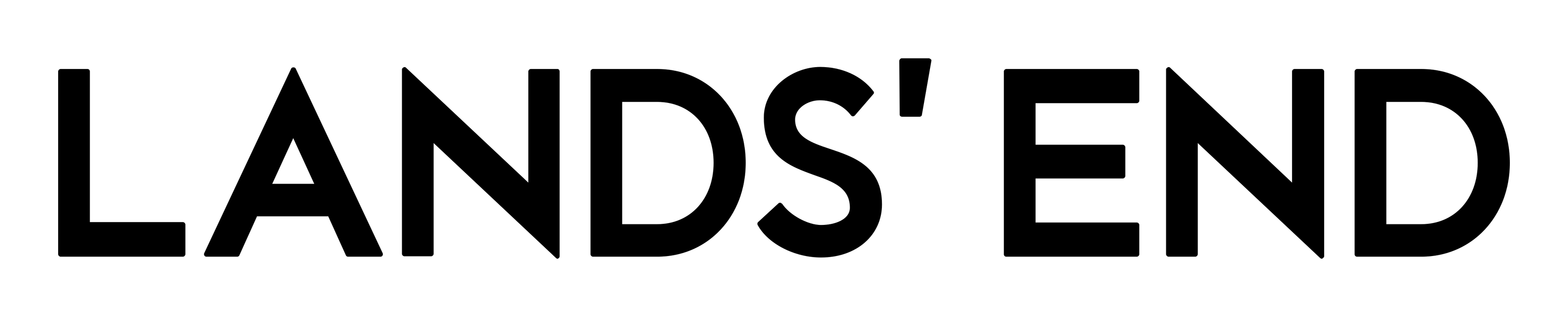 Lands End Logo auf transparentem Hintergrund