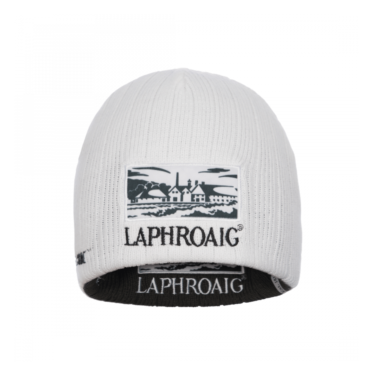 Logo da Laphroaig, versão ícone monocromático, em fundo transparente