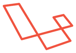 Laravel logo, horizontal version, on a transparent background