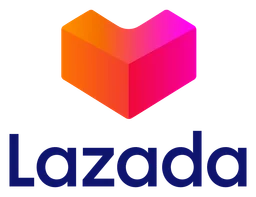 Lazada logo, horizontal version, on a transparent background
