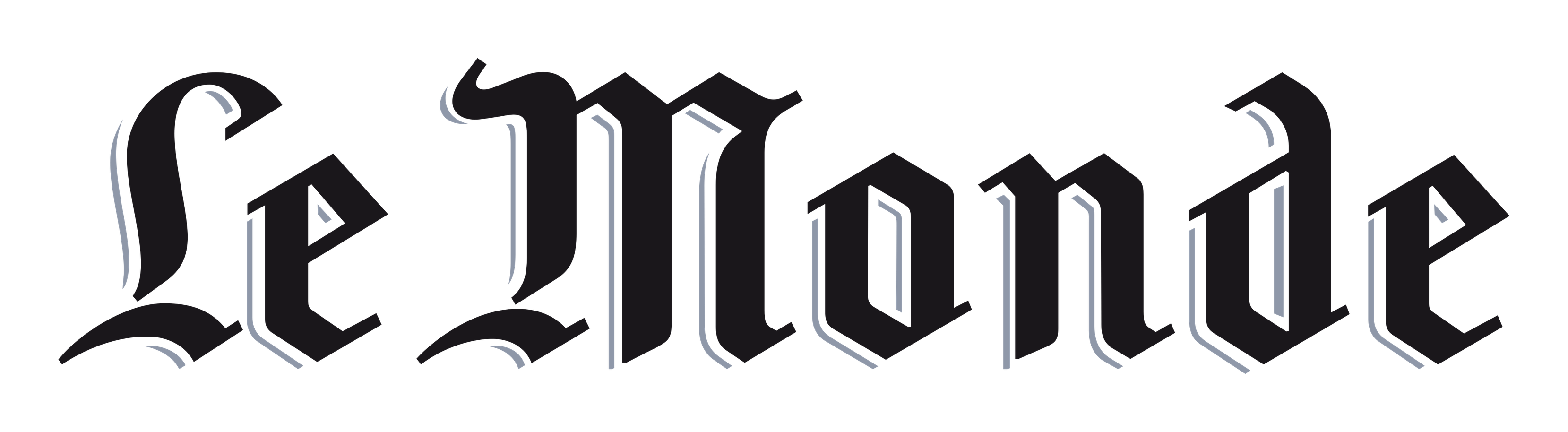 Le Monde logo on a transparent background
