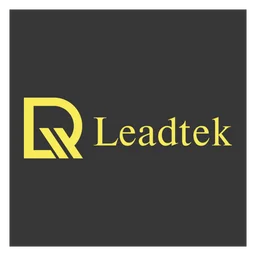Leadtek logo, black icon version, on a transparent background