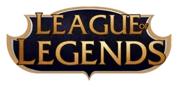 League of Legends logo, horizontal version, on a transparent background