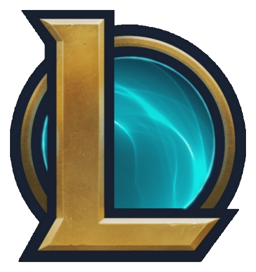League of Legends logo, icon version, on a transparent background
