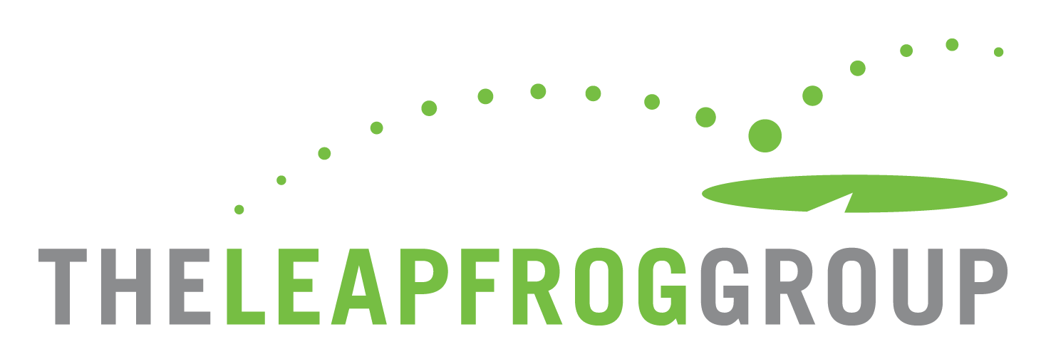 Leapfrog Logo auf transparentem Hintergrund