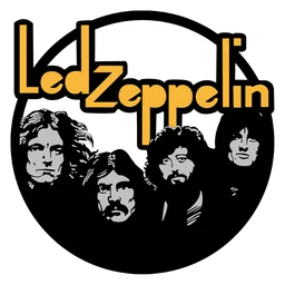 Led Zeppelin logo, icon version, on a transparent background
