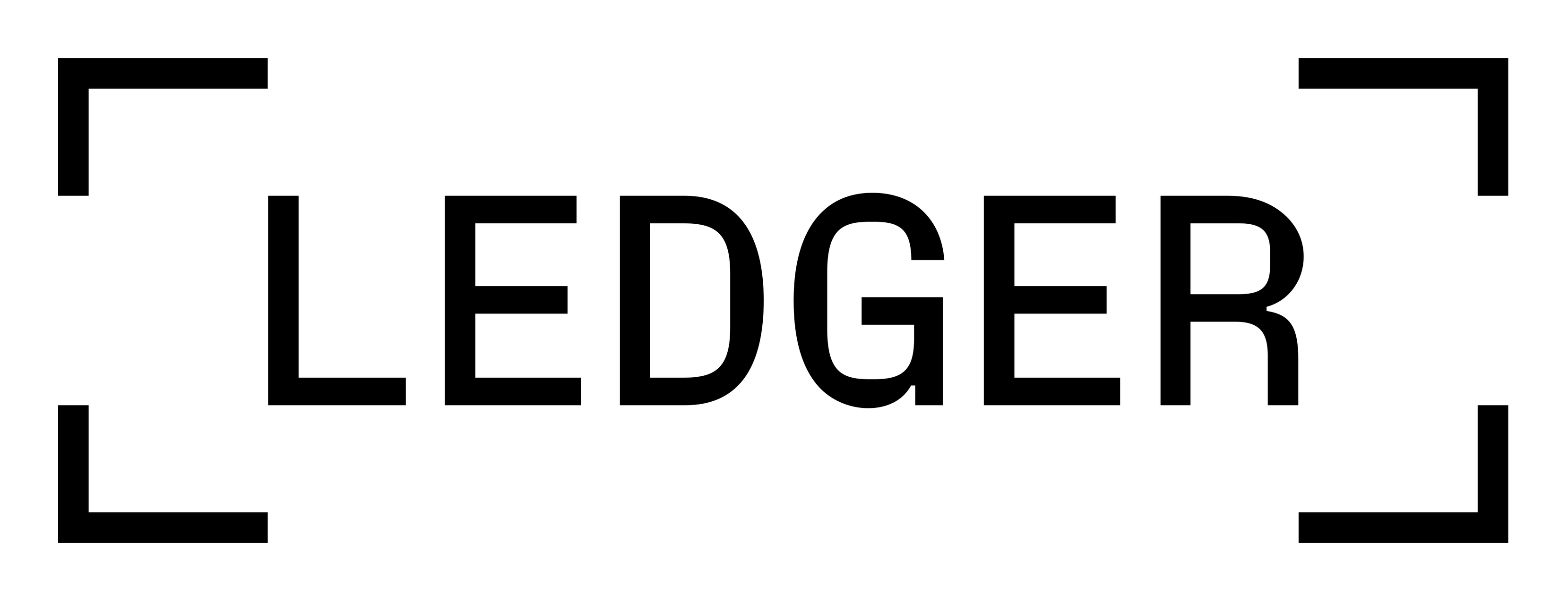 Ledger logo on a transparent background