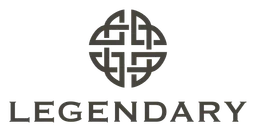 Legendary Pictures logo, black version, on a transparent background
