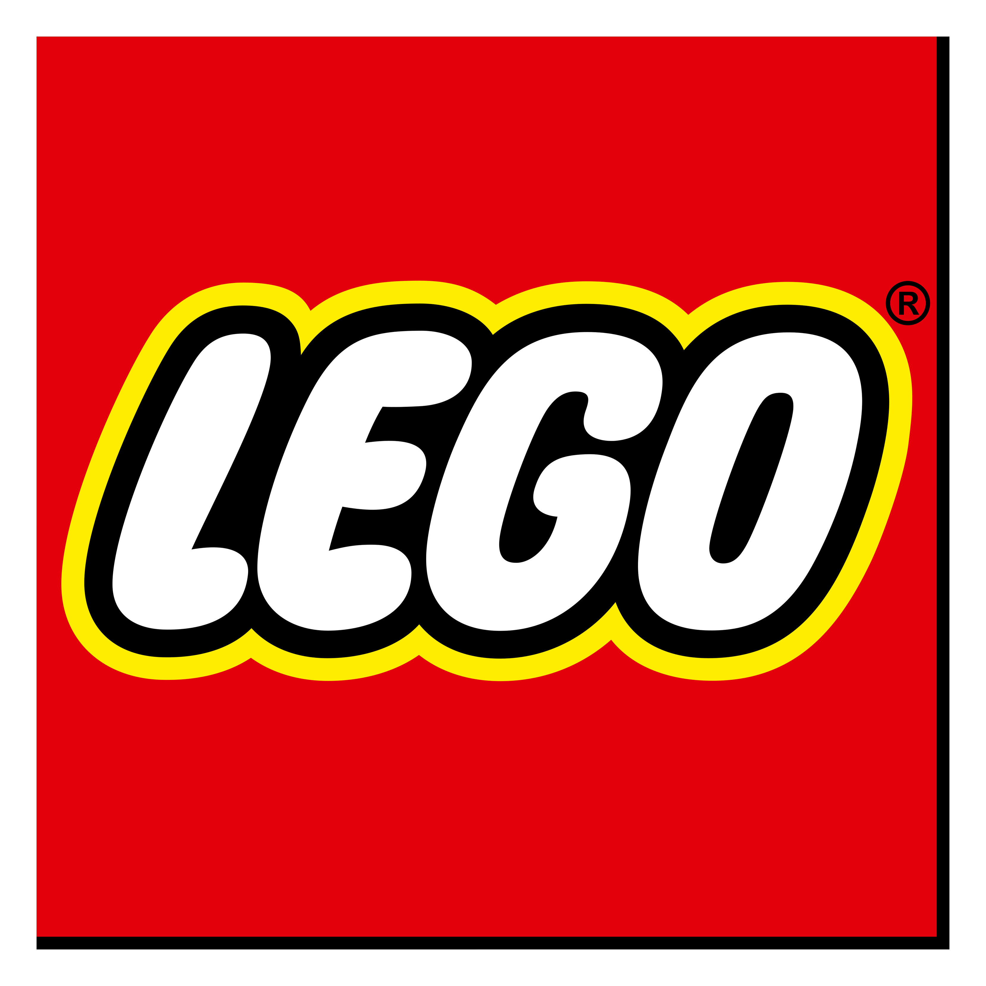 LEGO logo on a transparent background