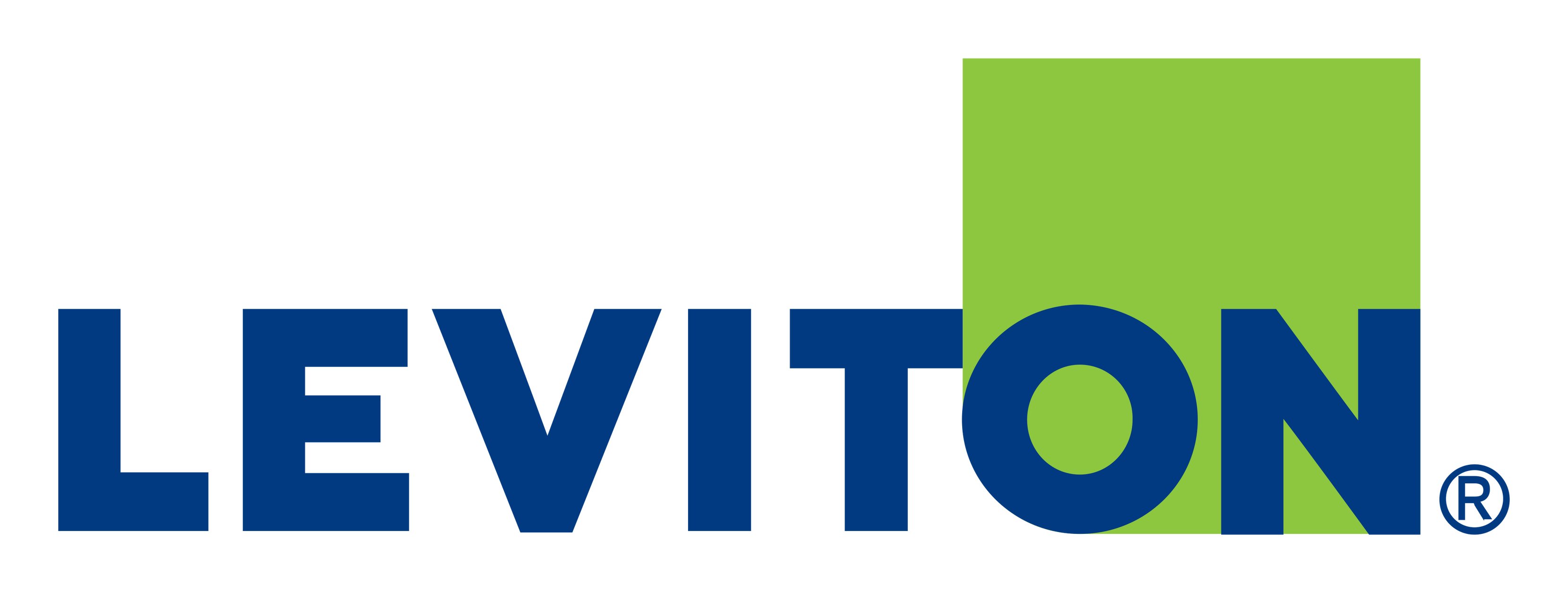 Leviton logo on a transparent background