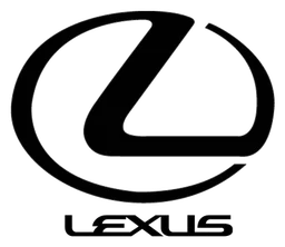 Lexus logo, black icon version, on a transparent background