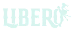 Libero logo, white wordmark version, on a transparent background