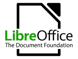 Libreoffice logo, monochrome version, on a transparent background