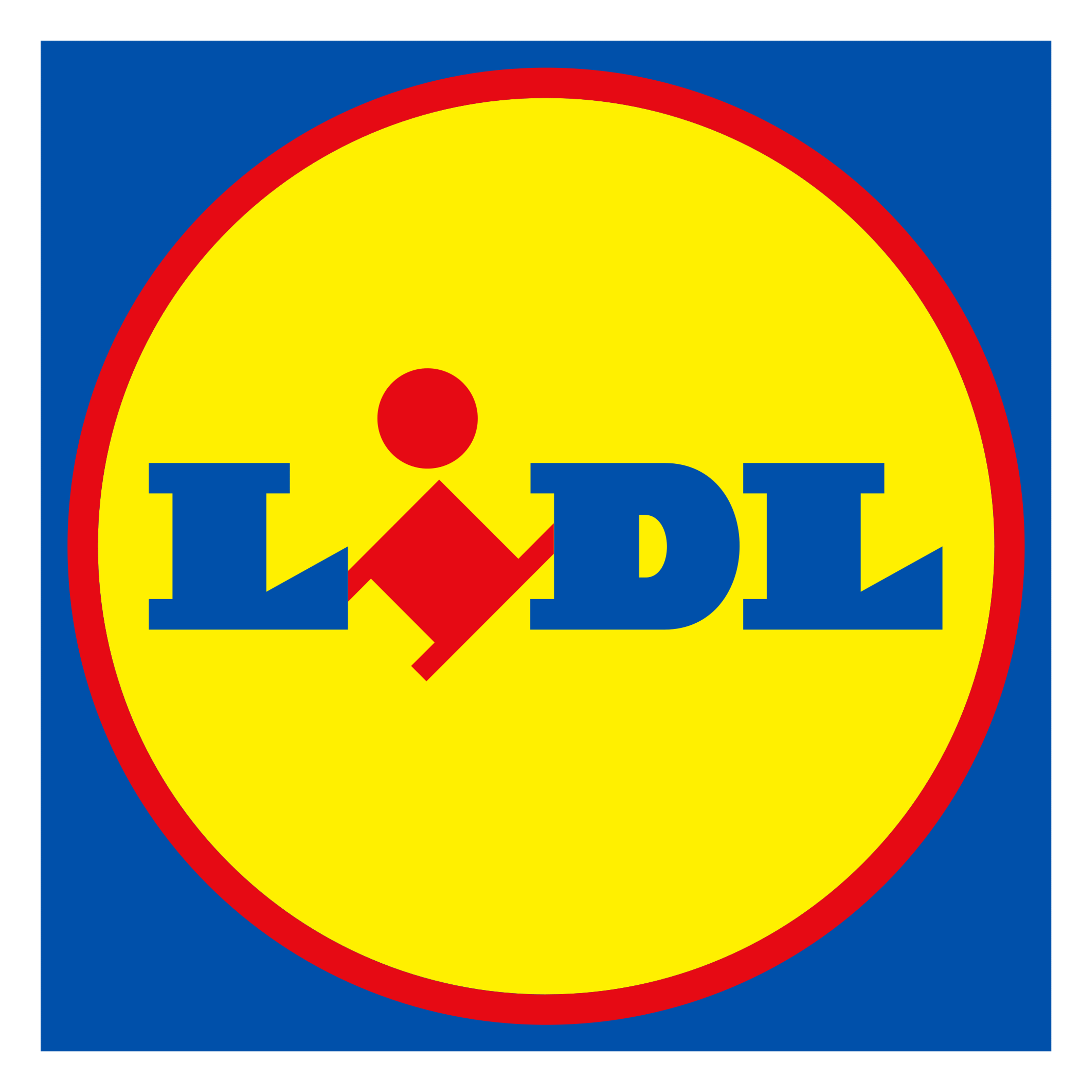 Lidl logo on a transparent background