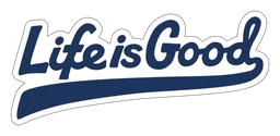 Life Is Good logo, horizontal version, on a transparent background