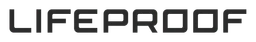 Logo de Lifeproof, versión logotipo negro, sobre fondo transparente