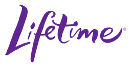 Logo da Lifetime, versão horizontal, em fundo transparente