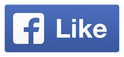 Like Button Facebook logo, horizontal version, on a transparent background