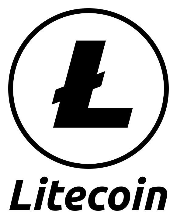 Likecoin logo, black version, on a transparent background