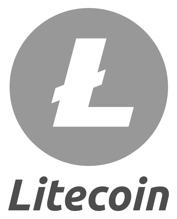 Likecoin logo, monochrome version, on a transparent background