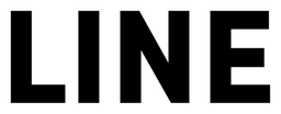 Line logo, black wordmark version, on a transparent background