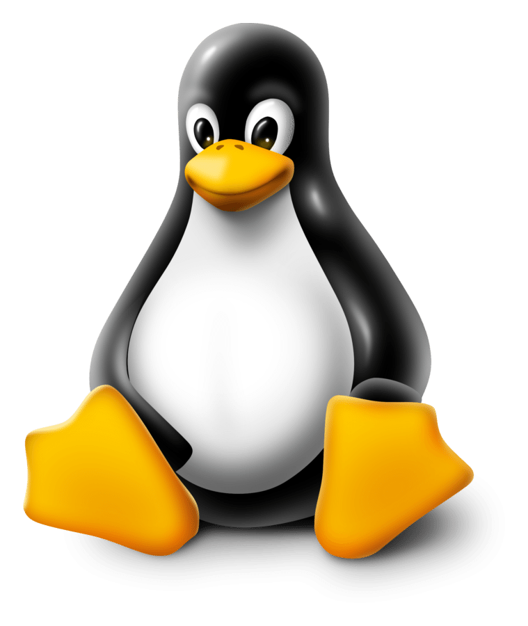 Linux logo on a transparent background