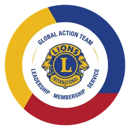 Logo da Lions Clubs, versão ícone, em fundo transparente