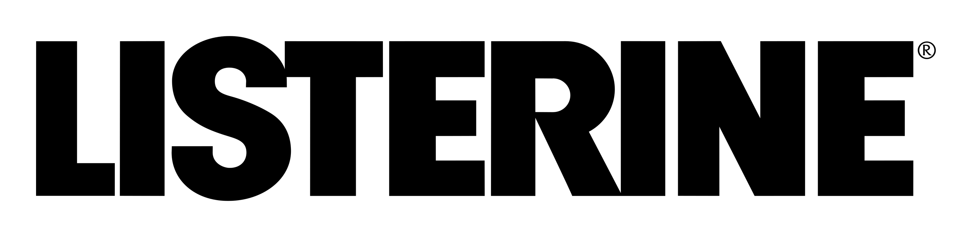 Listerine logo on a transparent background