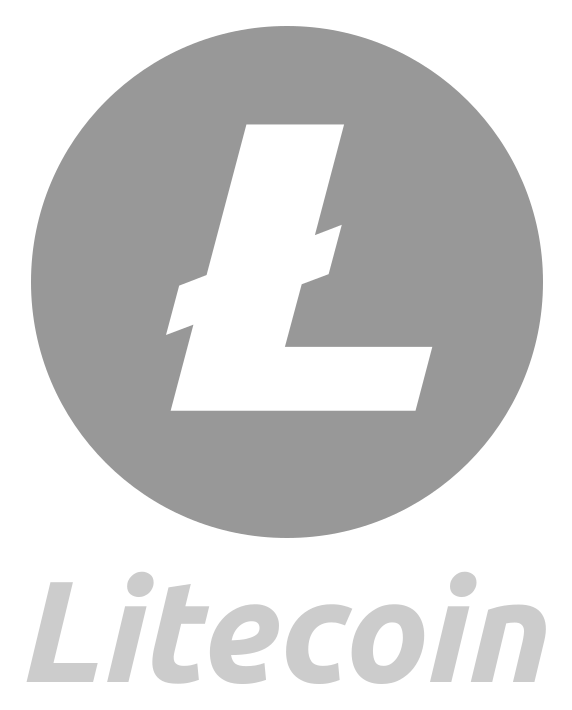 Litecoin Cash logo, monochrome version, on a transparent background