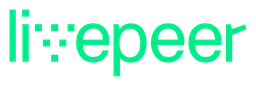 Livepeer logo, wordmark version, on a transparent background