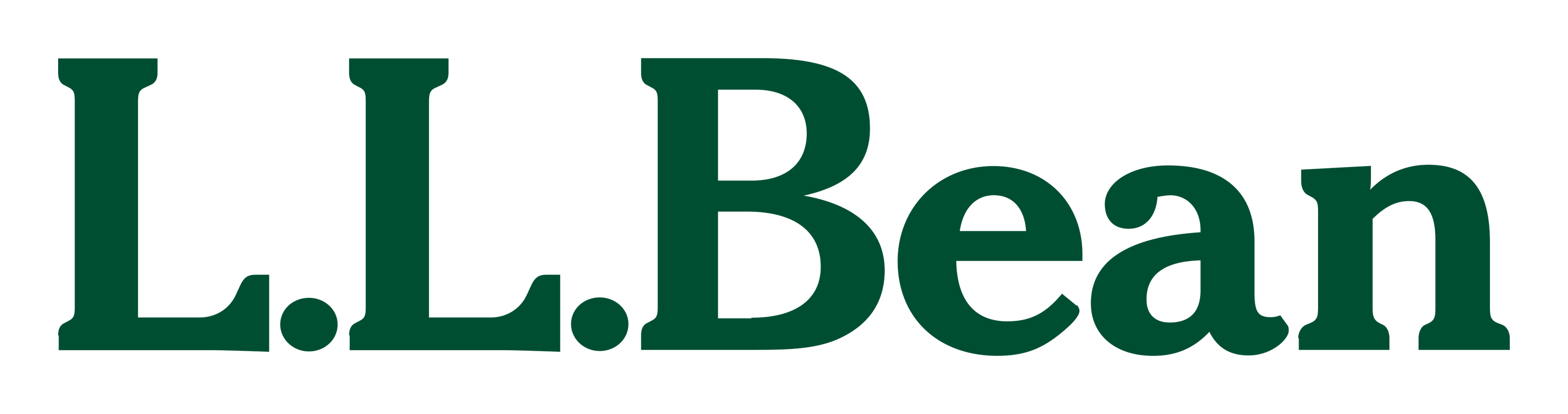 LL Bean logo on a transparent background