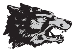 Lobos logo, black version, on a transparent background