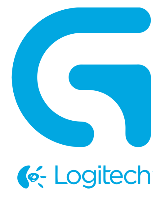 Logitech G logo, horizontal version, on a transparent background