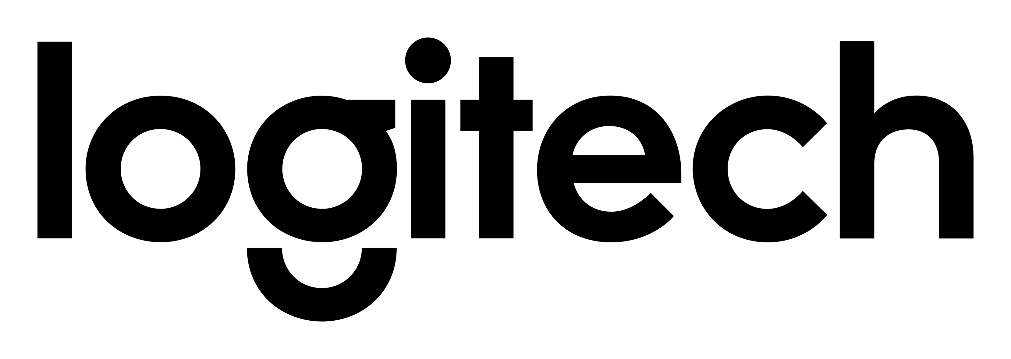 Logitech logo on a transparent background