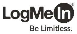 Logmein logo, black version, on a transparent background