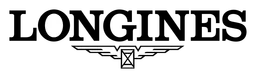Longines logo, black wordmark version, on a transparent background